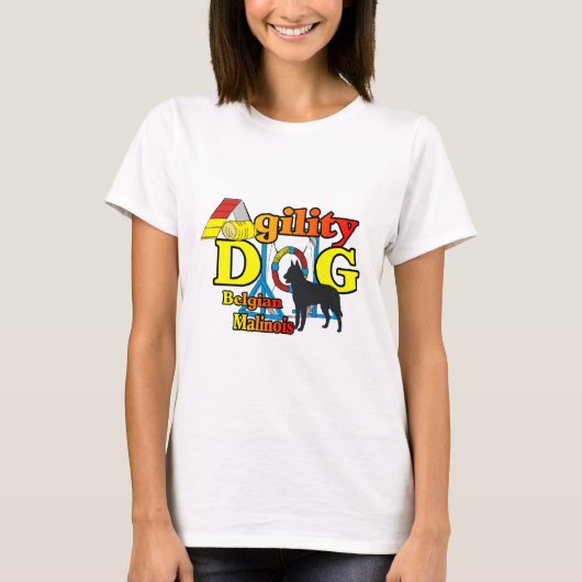 Agility Belgium Malinois Gifts T-shirt (Voorkant)