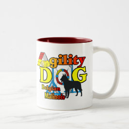 Agility Belgium Malinois Gifts Tweekleurige Koffiemok