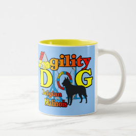 Agility Belgium Malinois Gifts Tweekleurige Koffiemok
