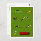 Agility Border Collie Briefkaart (Voorkant / Achterkant)