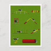 Agility Border Collie Briefkaart (Voorkant)