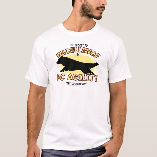 Agility Border Collie Secret T-Shirt (Voorkant)