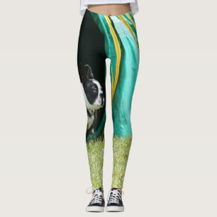 Agility Boston Terrier-leggings voor hondenkunst Leggings