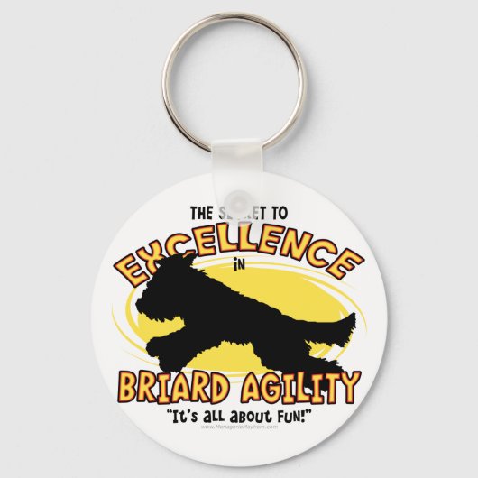 Agility Briard Secret Sleutelhanger (Voorkant)
