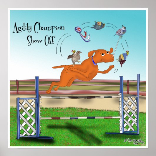 Agility Champion Show off Poster (Voorkant)