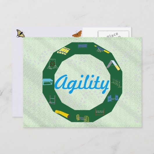 Agility Circle Briefkaart (Voorkant / Achterkant)
