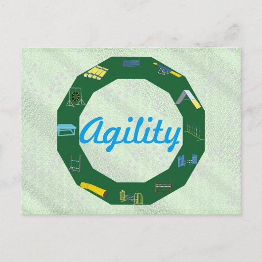 Agility Circle Briefkaart (Voorkant)