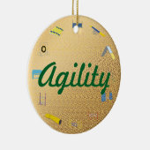Agility Circle Keramisch Ornament (Rechts)