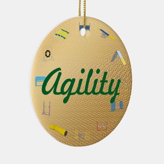 Agility Circle Keramisch Ornament (Rechts)