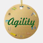 Agility Circle Keramisch Ornament (Voorkant)