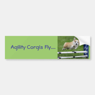 Agility Corgis Fly Bumpersticker