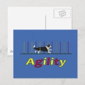 Agility dog briefkaart (Voorkant / Achterkant)