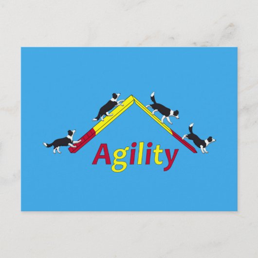 Agility dog briefkaart (Voorkant)