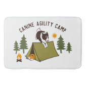 Agility Dog Cute Border Collie Camp Custom Badmat (Voorkant)