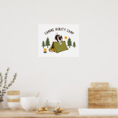 Agility Dog Cute Border Collie Camp Custom Poster (Keuken)