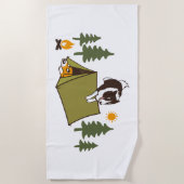 Agility Dog Schattigee Border Collie Camp Strandlaken (Voorkant)