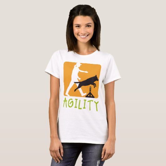 Agility dog sport t-shirt (Voorkant volledig)