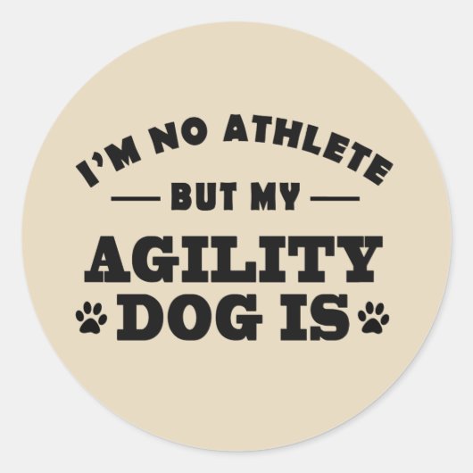 Agility Dog Stickers voor Cadeaus Scrapbooks (Voorkant)