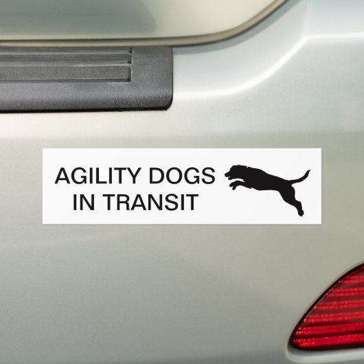 Agility Dogs in Transit Car Sticker (Op auto)