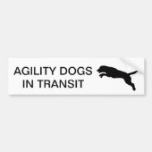 Agility Dogs in Transit Car Sticker (Voorkant)