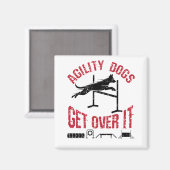 Agility Dogs krijgen er overheen Magneet (Voorkant / Achterkant)