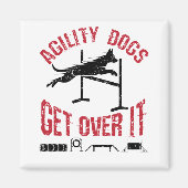 Agility Dogs krijgen er overheen Magneet (Voorkant)