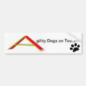Agility Dogs op Tour Bumpersticker (Voorkant)