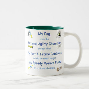 Agility Excuses Tweekleurige Koffiemok