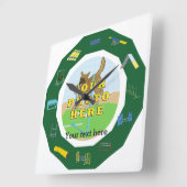 Agility Foto aanpassen Vierkante Klok (Hoek)