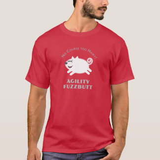 "Agility FuzzButt" Spitz Agility T-shirt Dk vers.