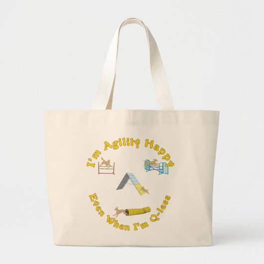 Agility Happy Grote Tote Bag (Voorkant)