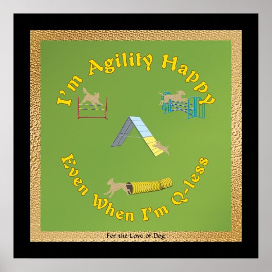 Agility Happy Poster (Voorkant)