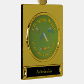 Agility Happy Verguld Banner Ornament (Rechts)