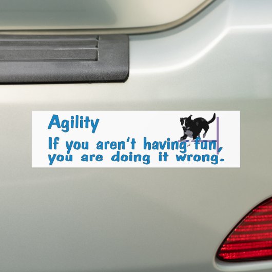 Agility heeft gefaald bumpersticker (Op auto)