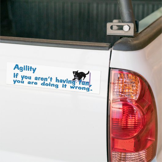 Agility heeft gefaald bumpersticker (Op Truck)