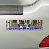 Agility heeft me geleerd eroverheen te komen bumpersticker (Op auto)