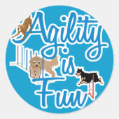 Agility is leuk ronde sticker (Voorkant)
