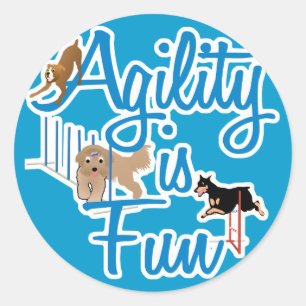 Agility is leuk ronde sticker