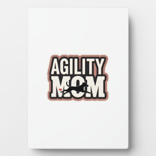 Agility Moeder Vintage Honden Agility Silhouet Typ Fotoplaat