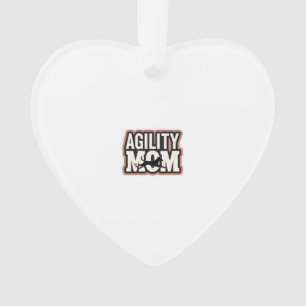 Agility Moeder Vintage Honden Agility Silhouet Typ Ornament