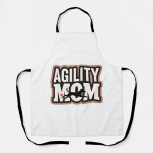 Agility Moeder Vintage Honden Agility Silhouet Typ Schort