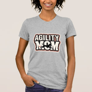 Agility Moeder Vintage Honden Agility Silhouet Typ T-shirt