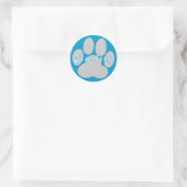 Agility Paw Ronde Sticker (Tas)