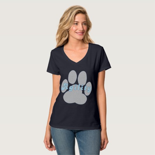 Agility Paw T-shirt (Voorkant volledig)