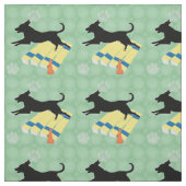 Agility - Schaduw Hond Over Long Jump Stof (Swatch)
