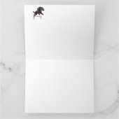 Agility Spaniel Gevouwen Wenskaart Kaart (Binnen)