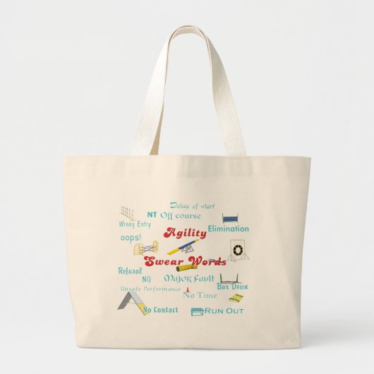 Agility Swear Words Grote Tote Bag (Voorkant)