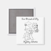Agility Westie Magneet (Voorkant / Achterkant)