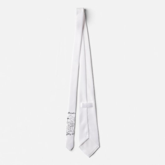 Agility Westie Stropdas (Achterkant)