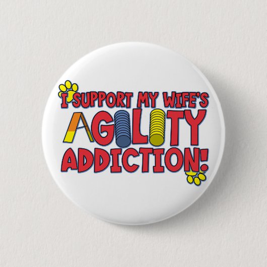 Agility Wife Ronde Button 5,7 Cm (Voorkant)